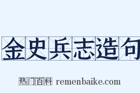 金史兵志造句是什么意思的图片